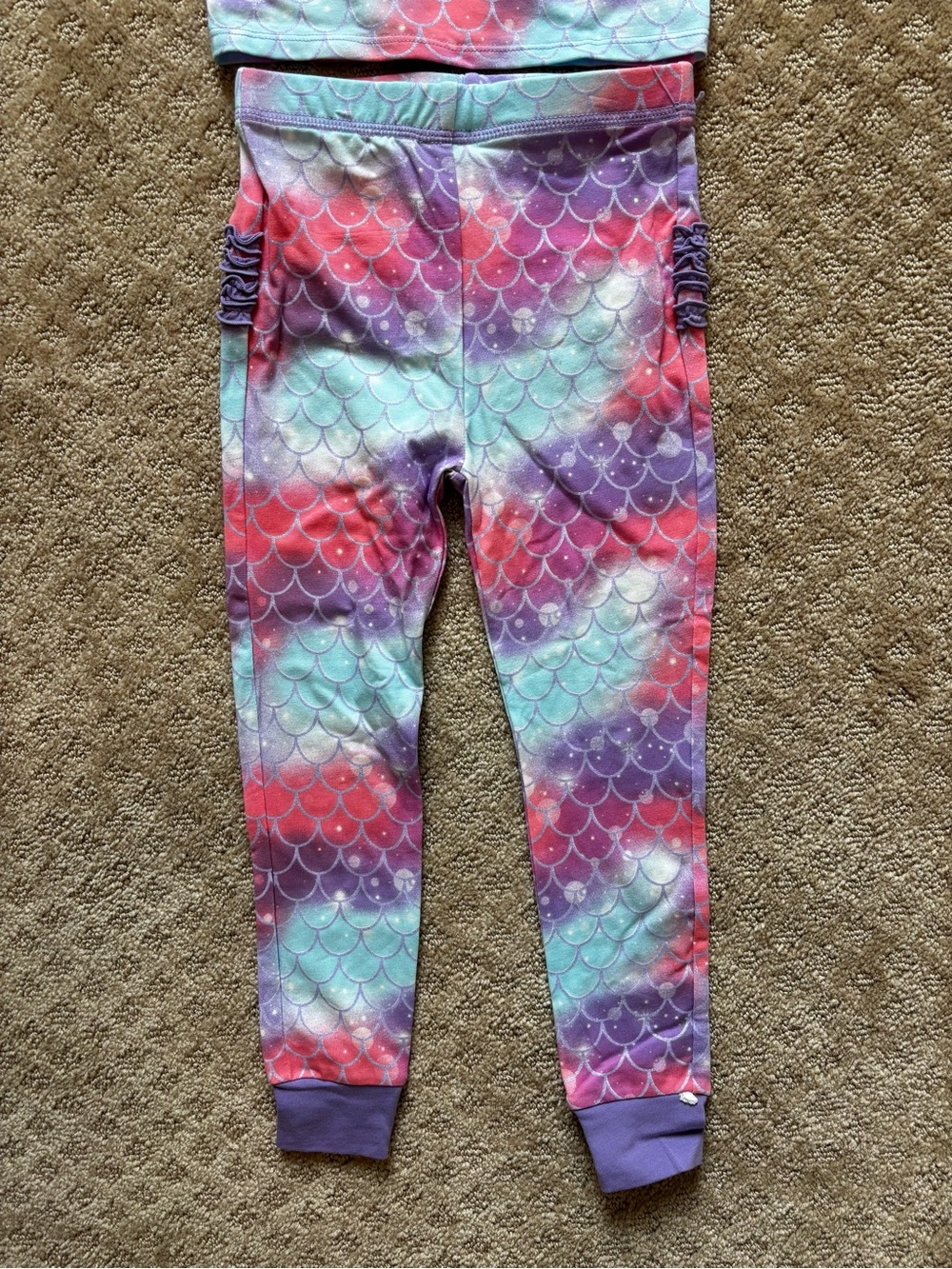 Softsnooze Modal Blend Ruffle Long Sleeve Pajama Set, Signature Rear Ruffles - Picture 5 of 7